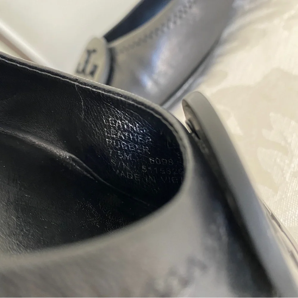 Tory Burch black leather Claire Ballet Flat